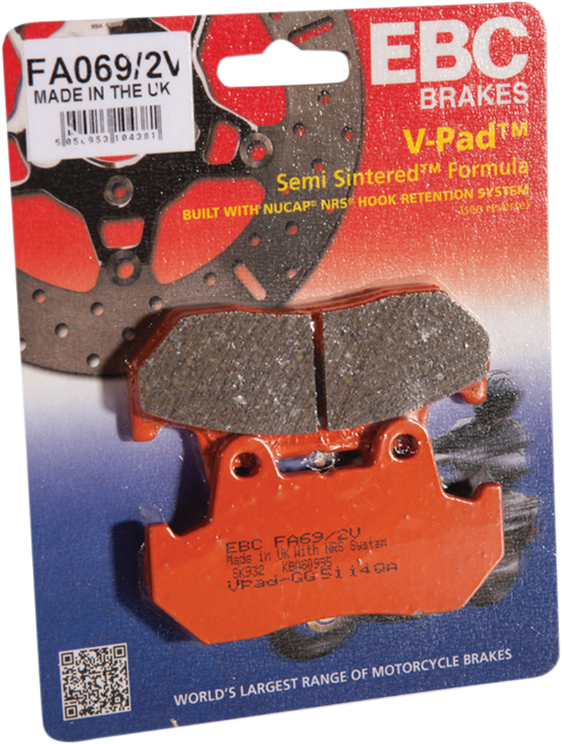 EBC Organic Brake Pads - Honda CB - FA69/2 FA69/2