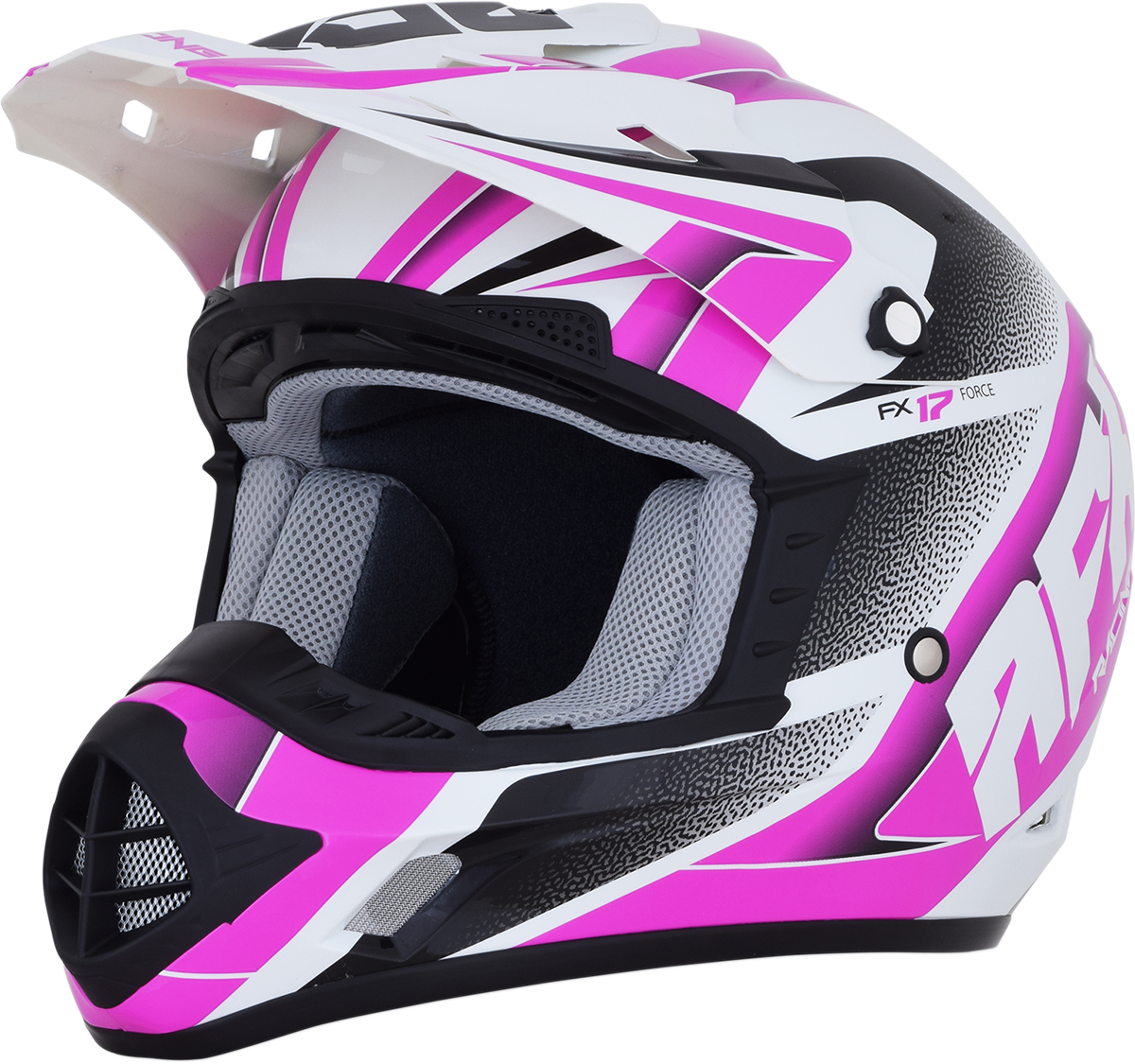 AFX FX-17 Helmet - Force - Pearl White/Fuchsia - Medium 0110-5257