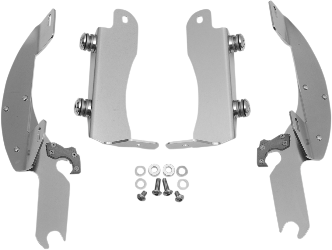 MEMPHIS SHADES Batwing Trigger Lock Mounting Kit - VN 1700 - Polished MEK1935