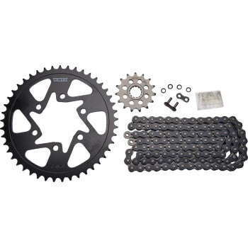 VORTEX Steel Chain Kit - Black Ninja ZX-6R 2007-2019 CK6349