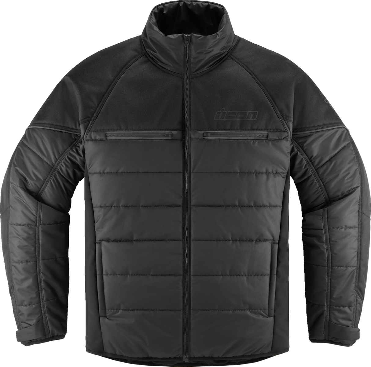 ICON Ghost Puffer Jacket - Black/Charcoal - Large 2820-6192