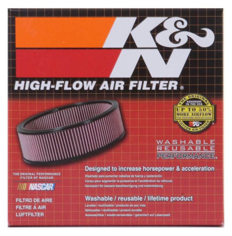 K&N Custom Air Filter Round 4.5in ID / 5.875in OD / 1.75in Height E-3180