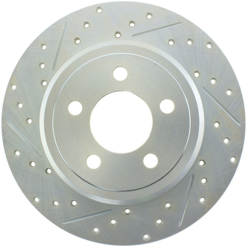 StopTech Select Sport 06-15 Dodge Charger/ 05-15 Chrysler 300 Slotted/Drilled Right Rear Brake Rotor