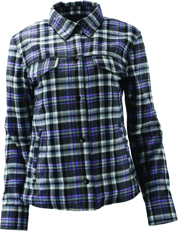 River Road Cameo Flannel Moto Shirt Womens - Medium 94528