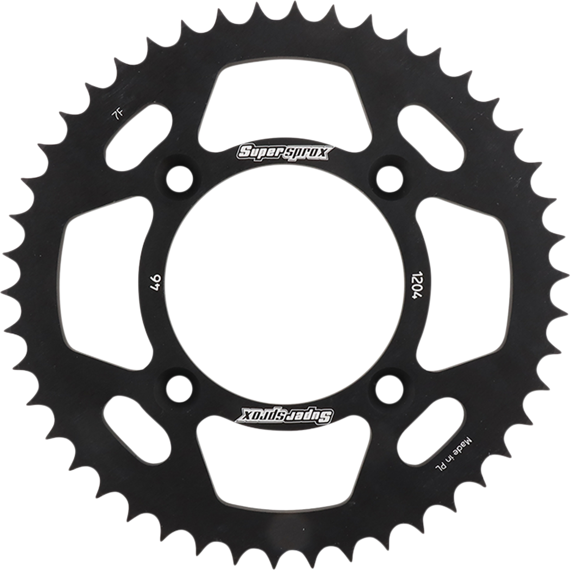 SUPERSPROX Rear Sprocket - Black - Honda - 46 Tooth RAL-1204-46-BLK