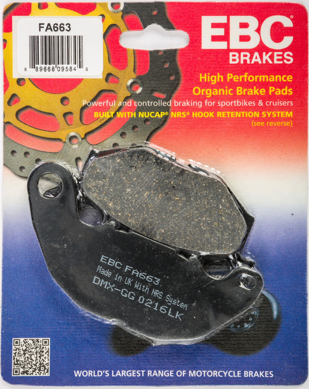 EBC Brake Pads Fa663 Organic FA663