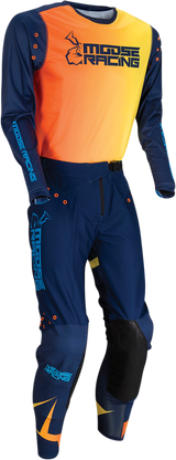 MOOSE RACING Agroid Jersey - Navy/Orange - Small 2910-6404