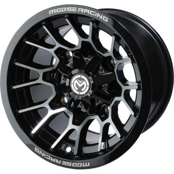 MOOSE UTILITY Wheel - 24X - Front - Black - 12x7 - 4/136 - 4+3 24127136GBMF4