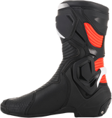 ALPINESTARS SMX+ Boots - Black/White/Red Fluorescent - US 11.5 / EU 46 2221019-1231-46