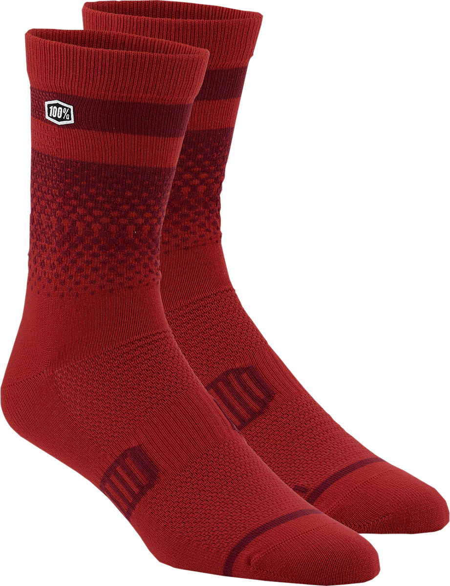 100% Advocate Socks - Cherry/Brick - Small/Medium 24017-419-17