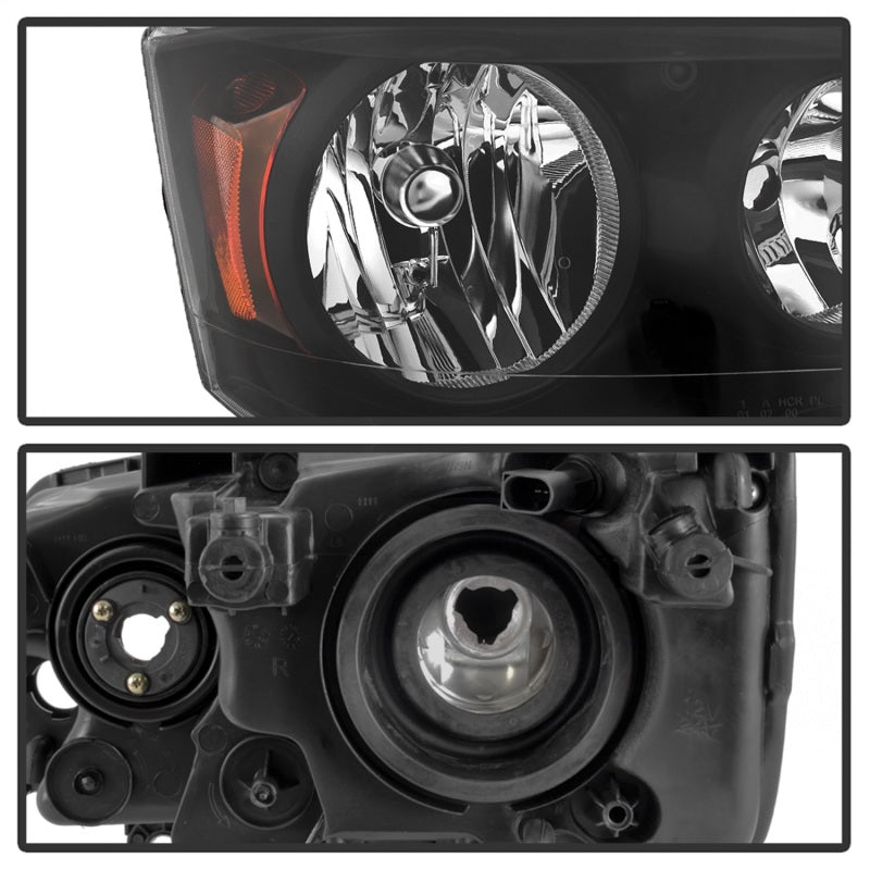 xTune 11-17 Dodge Grand Caravan OEM Style Headlights - Black (HD-JH-CHRTC08-AM-BK) 9042492