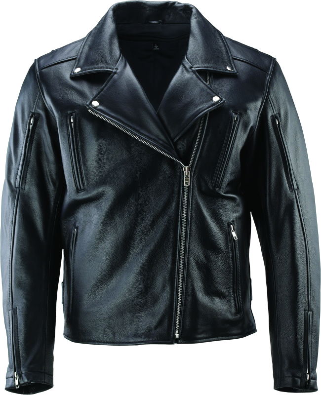 River Road Ironclad Classic Leather Jacket Black - XL 94372