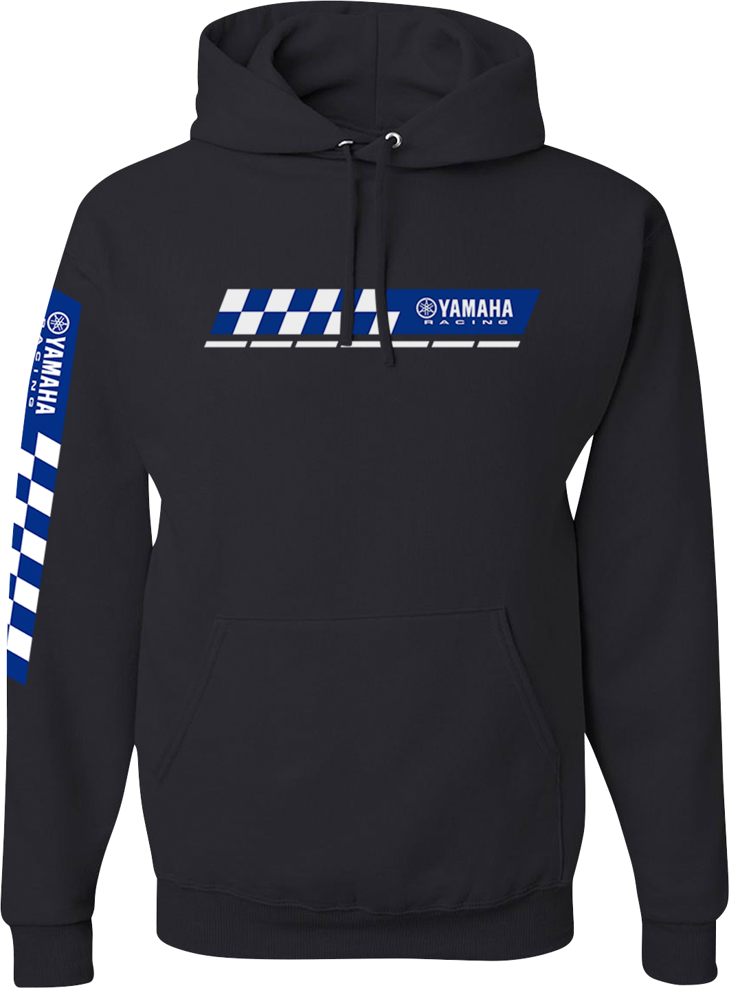 YAMAHA APPAREL Yamaha Racing Check Hoodie - Black - Medium NP21S-M3110-M