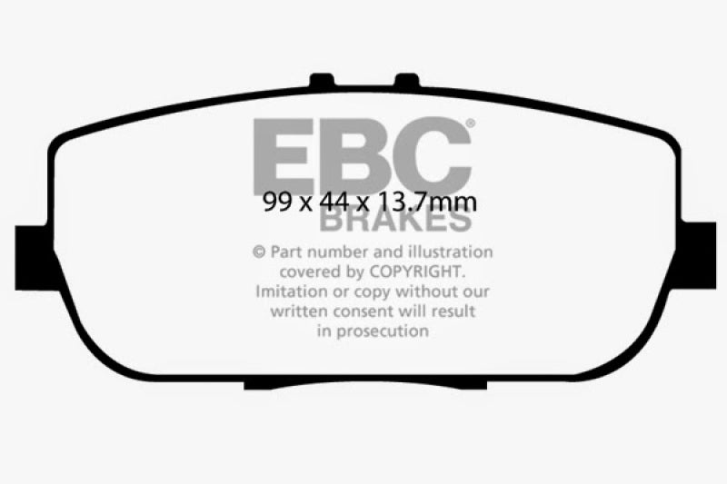 EBC 06-15 Mazda Miata MX5 2.0 Greenstuff Rear Brake Pads DP21775