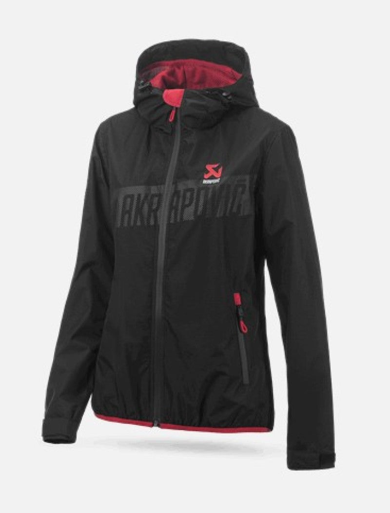 Akrapovic Womens Black Corpo Windbreaker - Medium 802230