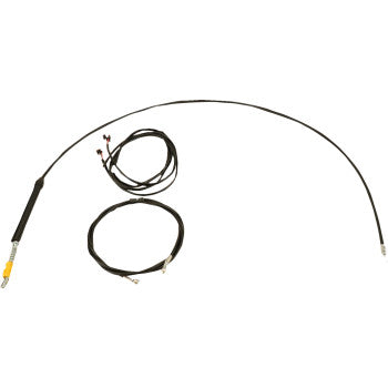 LA CHOPPERS Cable Kit - 15" - 17" Handlebars - Black LA-8060KT3-16B