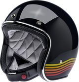 BILTWELL Bonanza Helmet - Gloss Black Spectrum - Large 1001-536-204