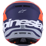 ALPINESTARS SM7 Helmet - Core - Matte Orange/Blue - Large 8301826-408-L