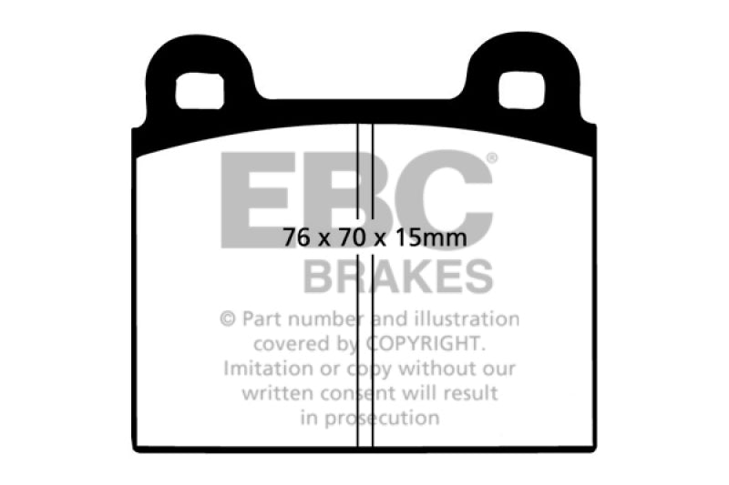 EBC 69-75 Ferrari 246 Dino 2.4 Bluestuff Front Brake Pads