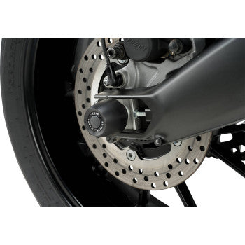 PUIG HI-TECH PARTS Axle Sliders - Rear - Black - Pair - Yamaha 20145N