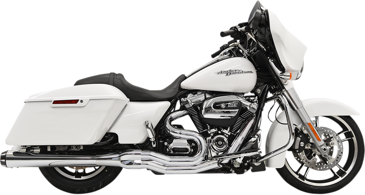 BASSANI XHAUST B4 2:1 Exhaust - Chrome - Megaphone 1F51R