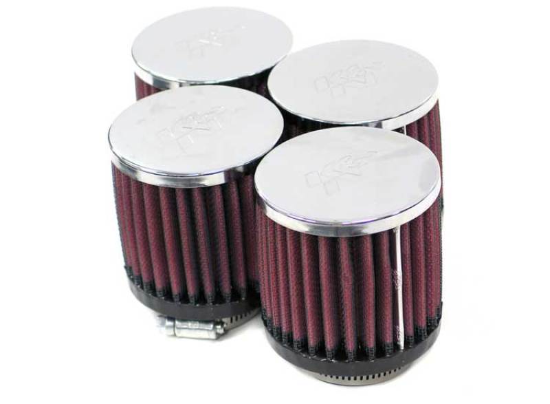 K&N Filter Universal Clamp-On Filter 2 1/16in Flange / 3in OD / 3in H - Box of 4 RC-1894