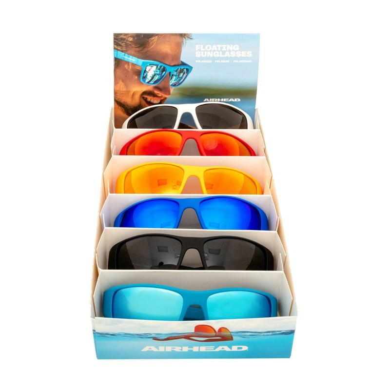 AIRHEAD Sport Floating Sunglasses 6/Pk Assorted Colors AHFS-SWM6