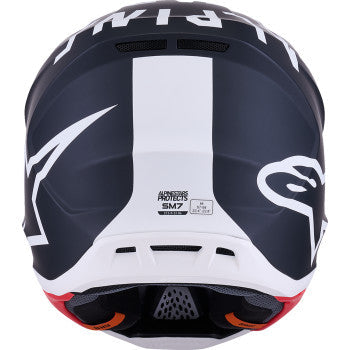 ALPINESTARS SM7 Helmet - Dasher - Matte Black/White - Large 8302226-1121-L