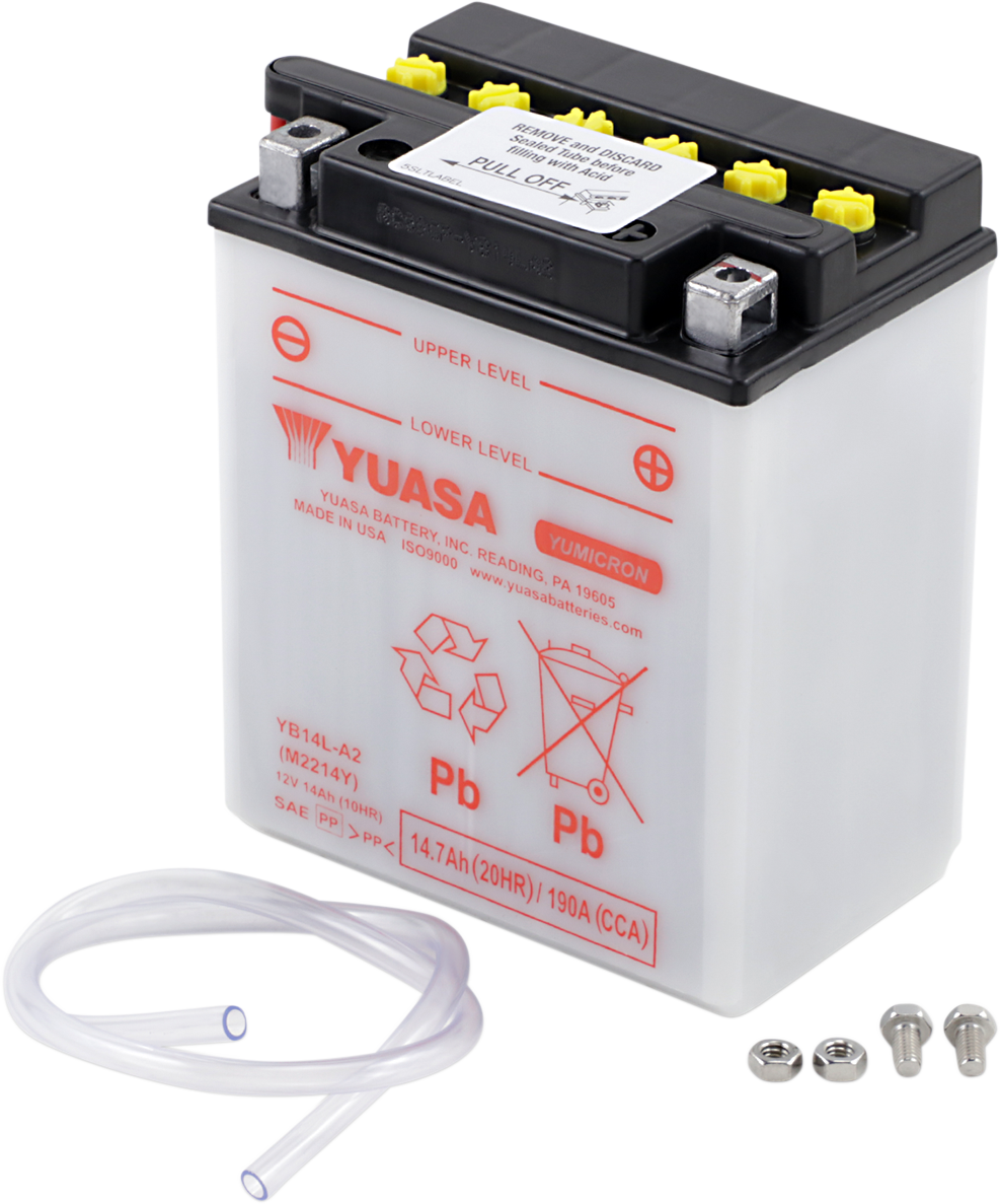 YUASA Battery - YB14L-A2 YUAM2214YIND