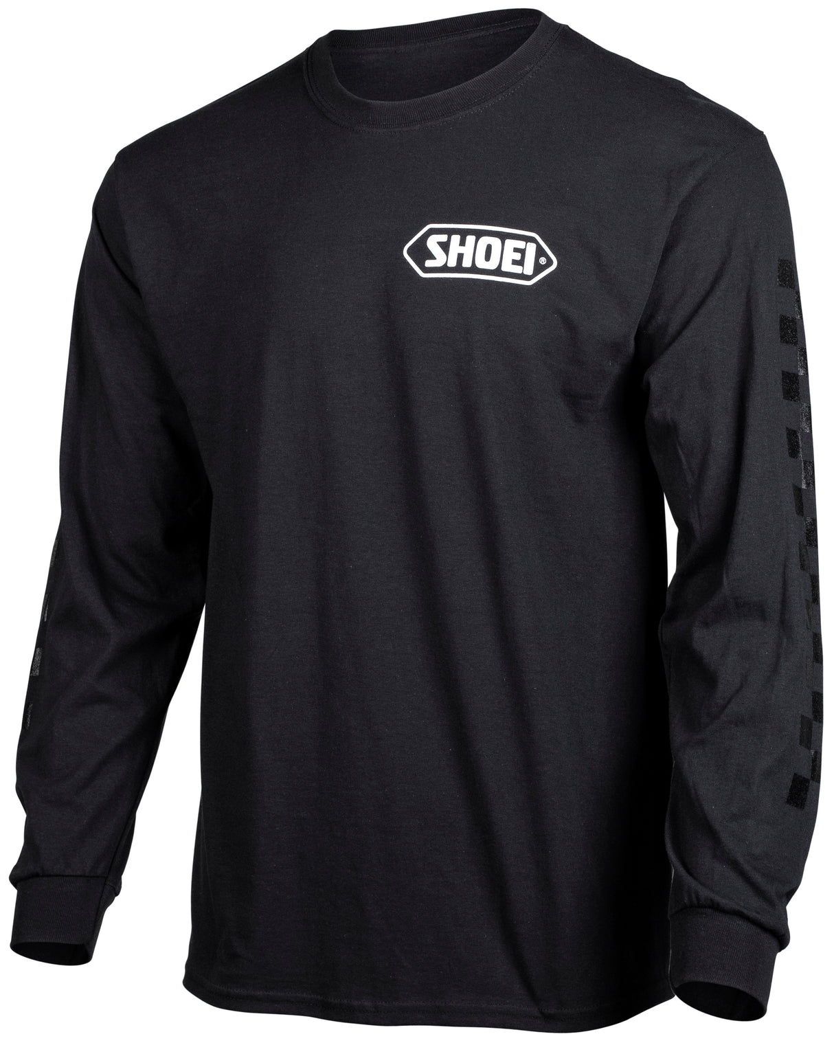 Shoei Shoei Corp Logo Ls T Bk/W 2l 411110508