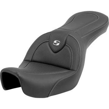 SADDLEMEN Roadsofa™ Carbon Fiber Seat - Carbon Fiber - without Backrest - FXD '06-'17 806-04-185