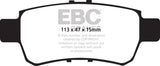 EBC 05-10 Honda Odyssey 3.5 Greenstuff Rear Brake Pads (For 11.7in. Rotors) DP61744