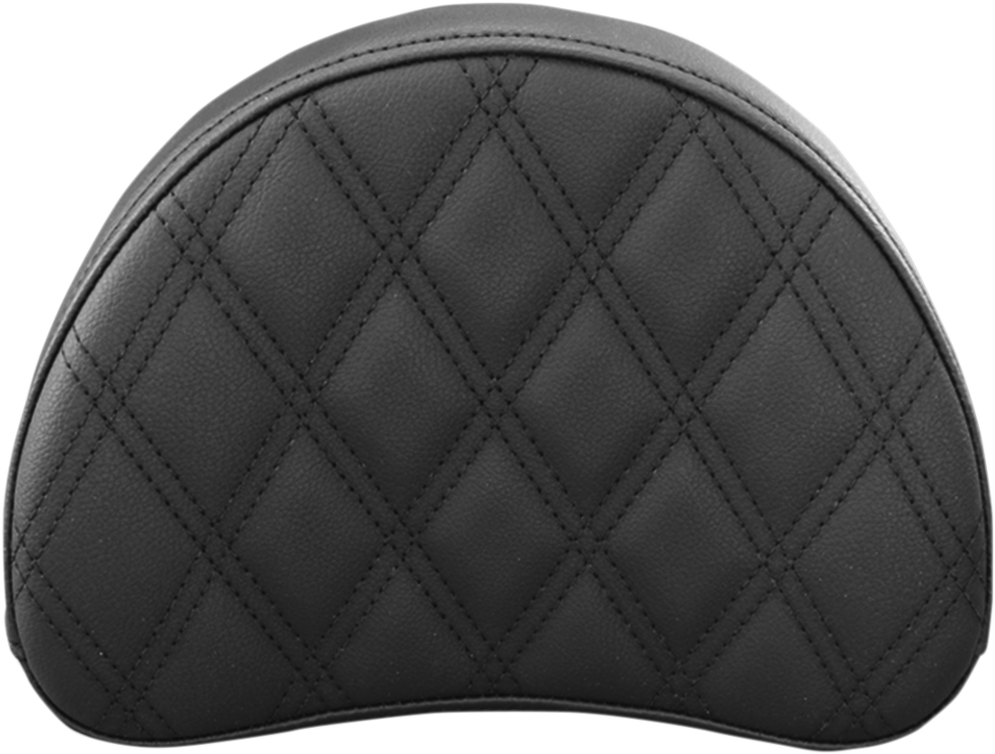 SADDLEMEN Sissy Bar Pad - Lattice Stitched - Black 51343