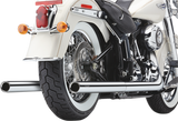 COBRA True Dual Exhaust - Billet Tip - '86-'06 Softail 6984