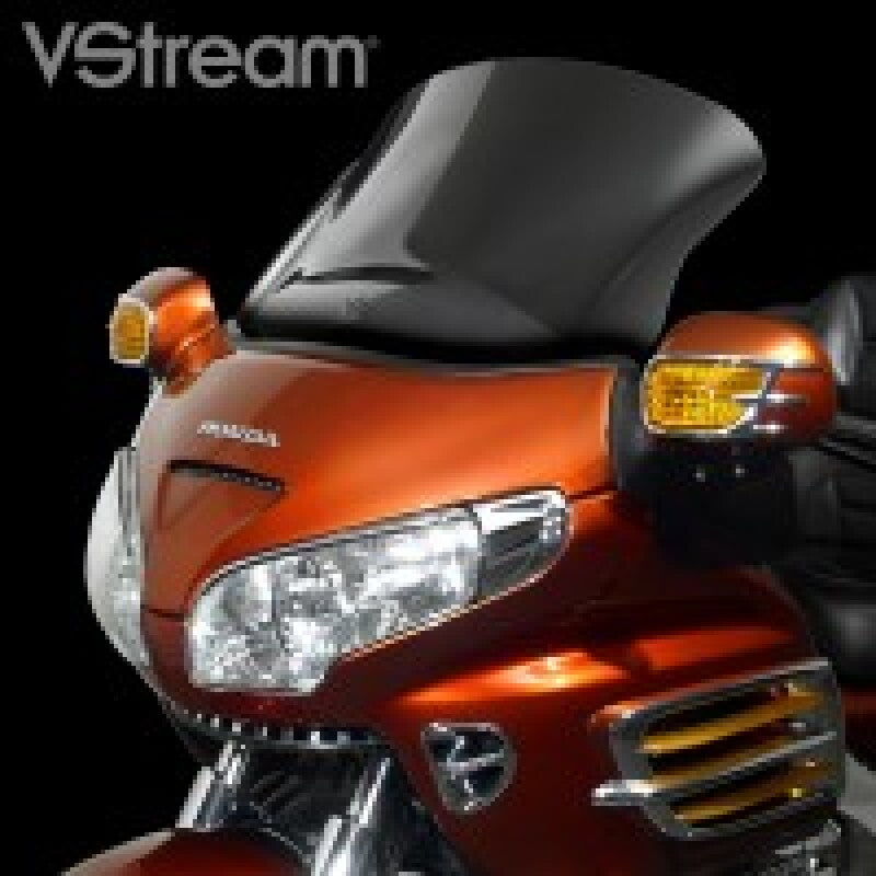 National Cycle 01-17 Honda GL1800/ABS-w/o Vents- V Stream/ Wave Mid/Std. Windshield-Clear