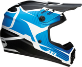 Z1R Youth Rise Helmet - Flame - Blue - Medium 0111-1449