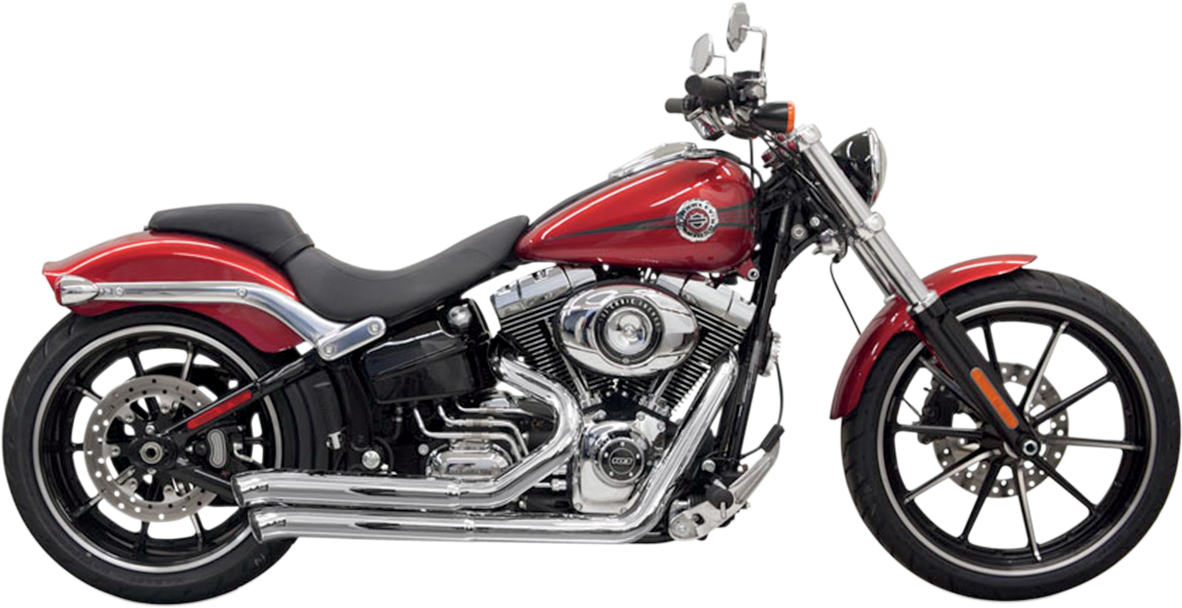 BASSANI XHAUST Pro Street Exhaust - Chrome 1S33D