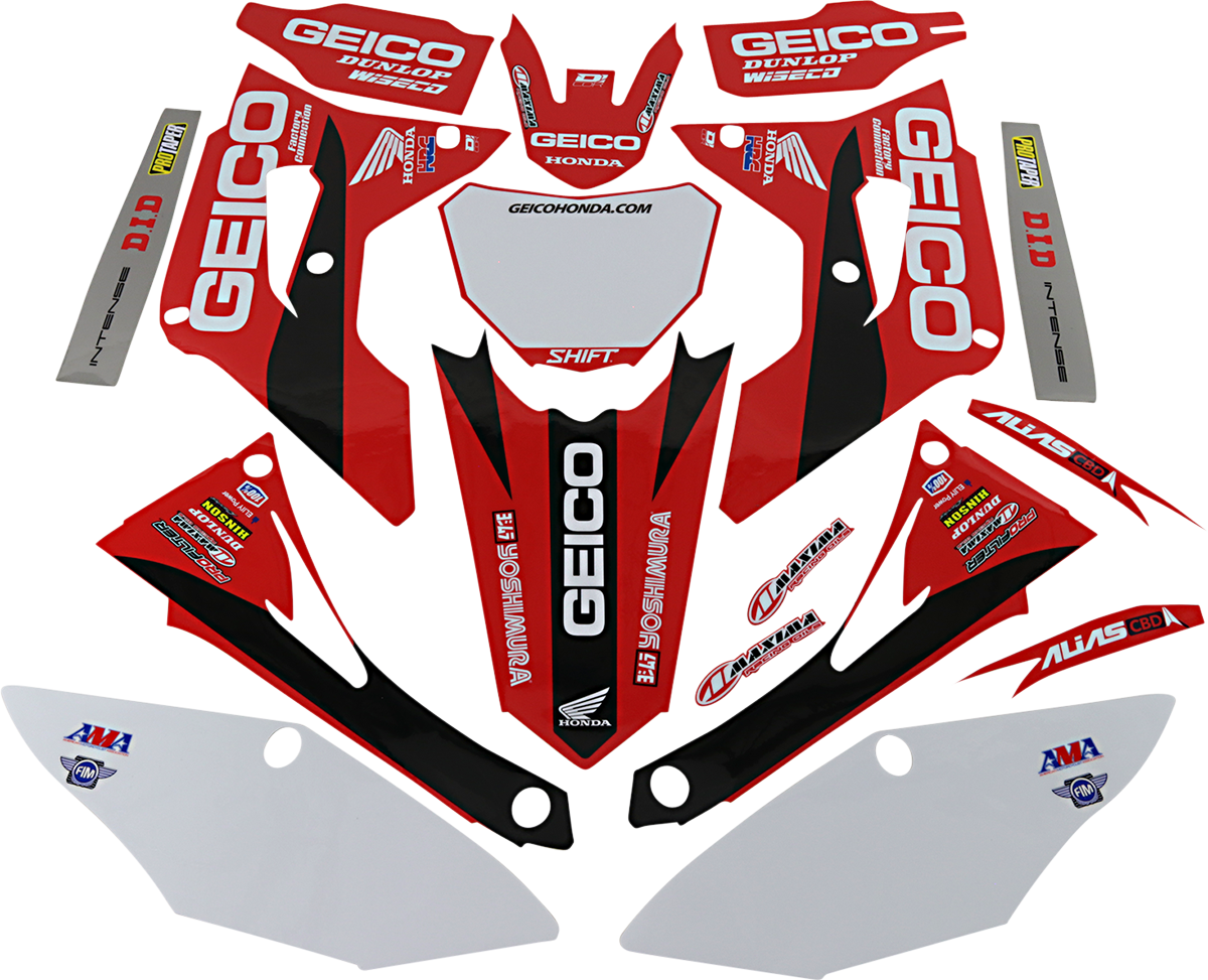 D'COR VISUALS Graphic Kit - Geico - Honda 20-10-900