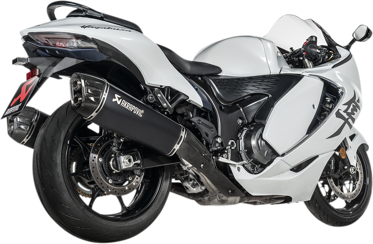 Akrapovic slip-on series mufflers - titanium/carbon fiber - black Hayabusa Busa 2021 -2024  G3 S-S13SO4-HRAATBL 1811-4158