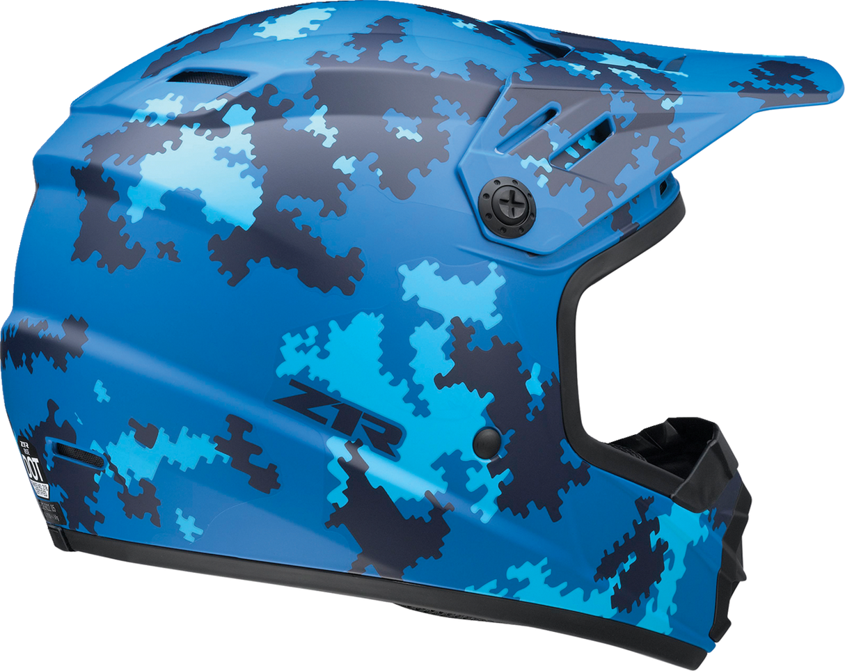 Z1R Youth Rise Helmet - Digi Camo - Blue - Medium 0111-1464