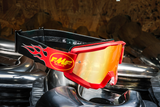 FMF PowerCore Goggles - Flame - Red - Red Mirror F-50051-00008 2601-3009