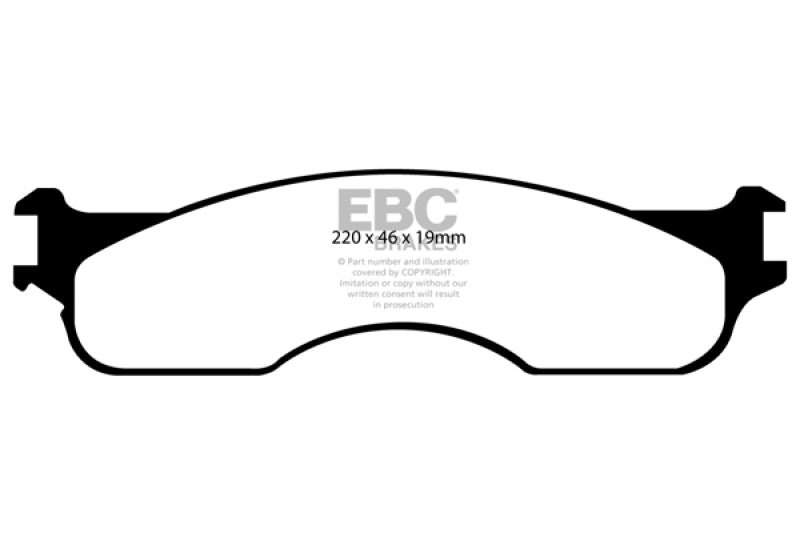 EBC 04 Dodge Ram SRT-10 8.3 Greenstuff Front Brake Pads DP61708