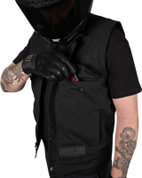 THRASHIN SUPPLY CO. Nightrider v2 Riding Vest - Black - 3XL TMJ-12-13