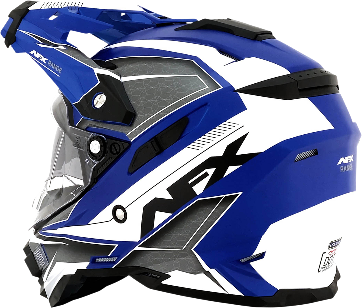 AFX FX-41 Helmet - Range - Matte Blue - Large 0140-0073