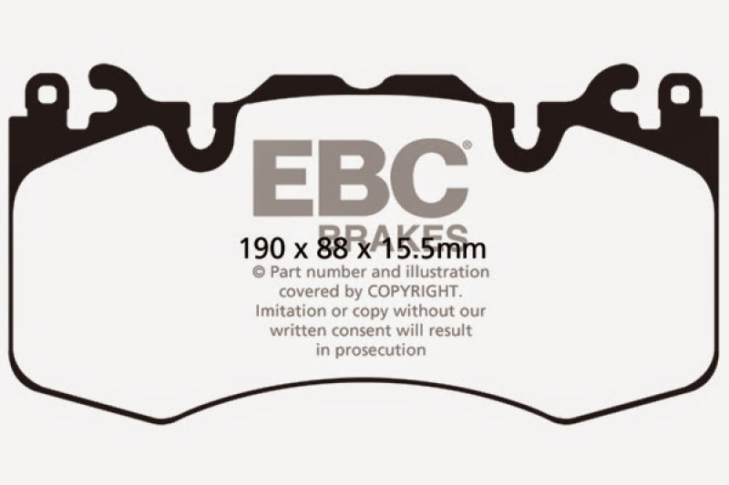 EBC 13+ Land Rover Range Rover 3.0 Supercharged Greenstuff Front Brake Pads DP62064