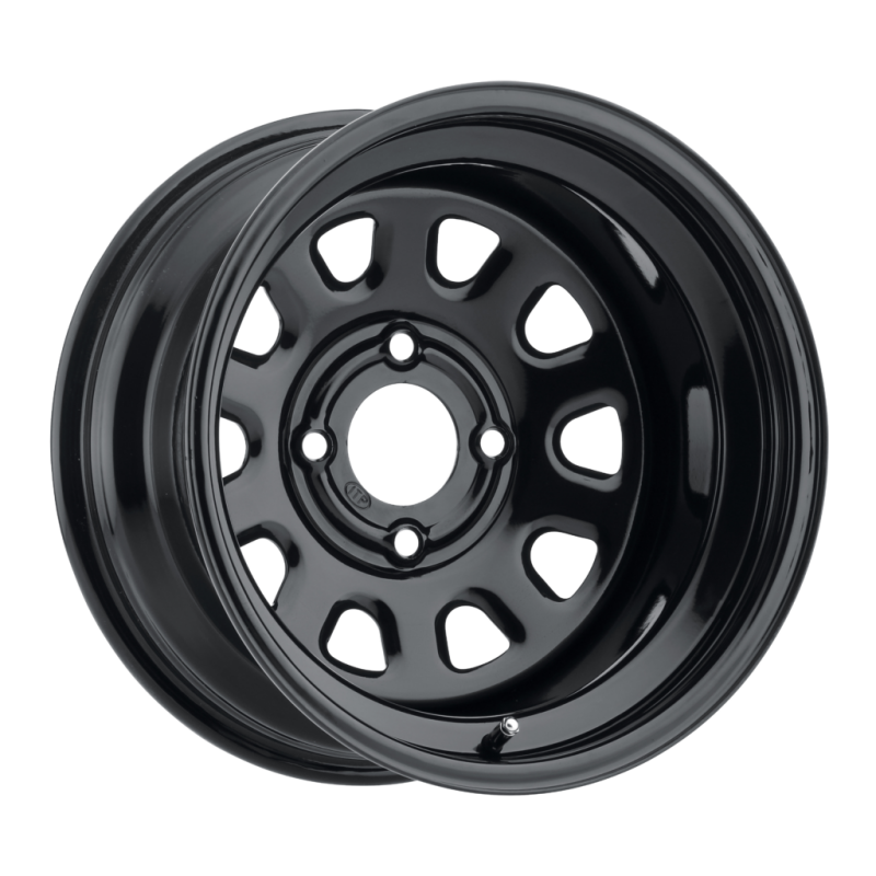 ITP Delta Steel 12x7 / 4x110 BP / 2+5 Offset Black Wheel 1222859014B