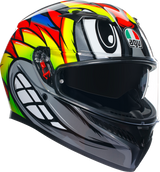 AGV K3 Helmet - Birdy 2.0 - Gray/Yellow/Red - Medium 2118381004012M