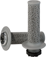 MOOSE RACING Grips - Lock-On - Gray/Silver B36MRG-S