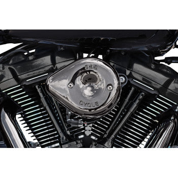 S&S CYCLE Mounted Air Cleaner - Lava Chrome Harley-Davidson Glide/Softail   .M8 170-0782