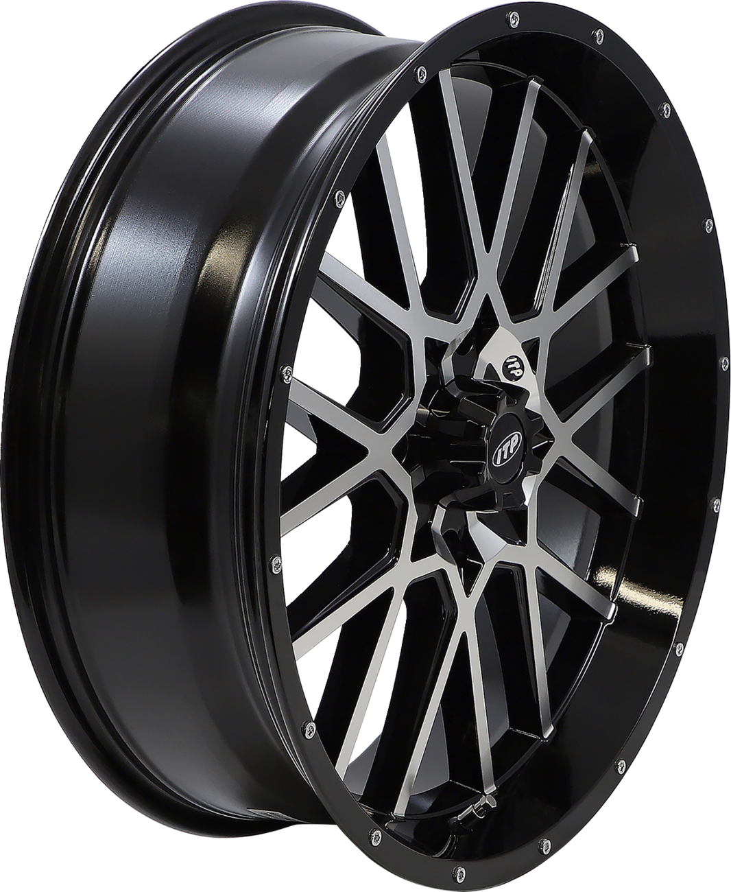 ITP Wheel - Hurricane - Front/Rear - Black Machined - 20x6.5 - 4/137 - 4+2.5 (+10 mm) 2022517546B